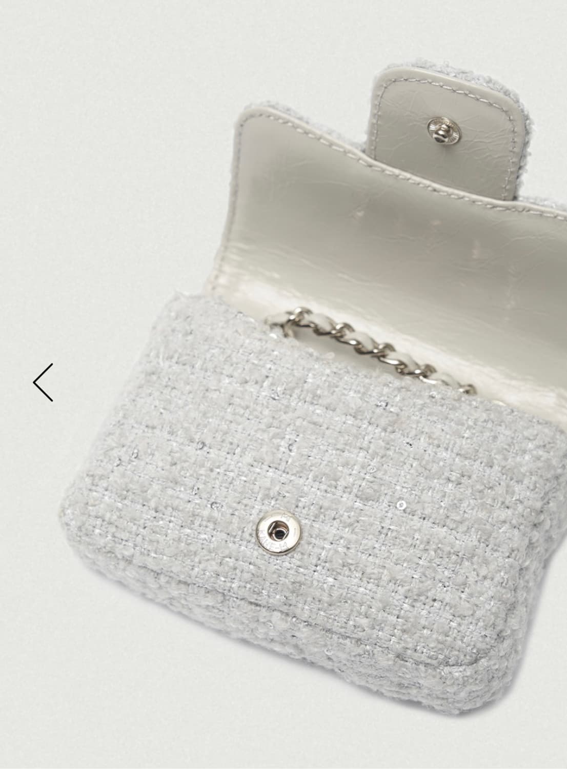 더바넷 Tweed Chain Belt Mini Bag_Mint 상품이미지6