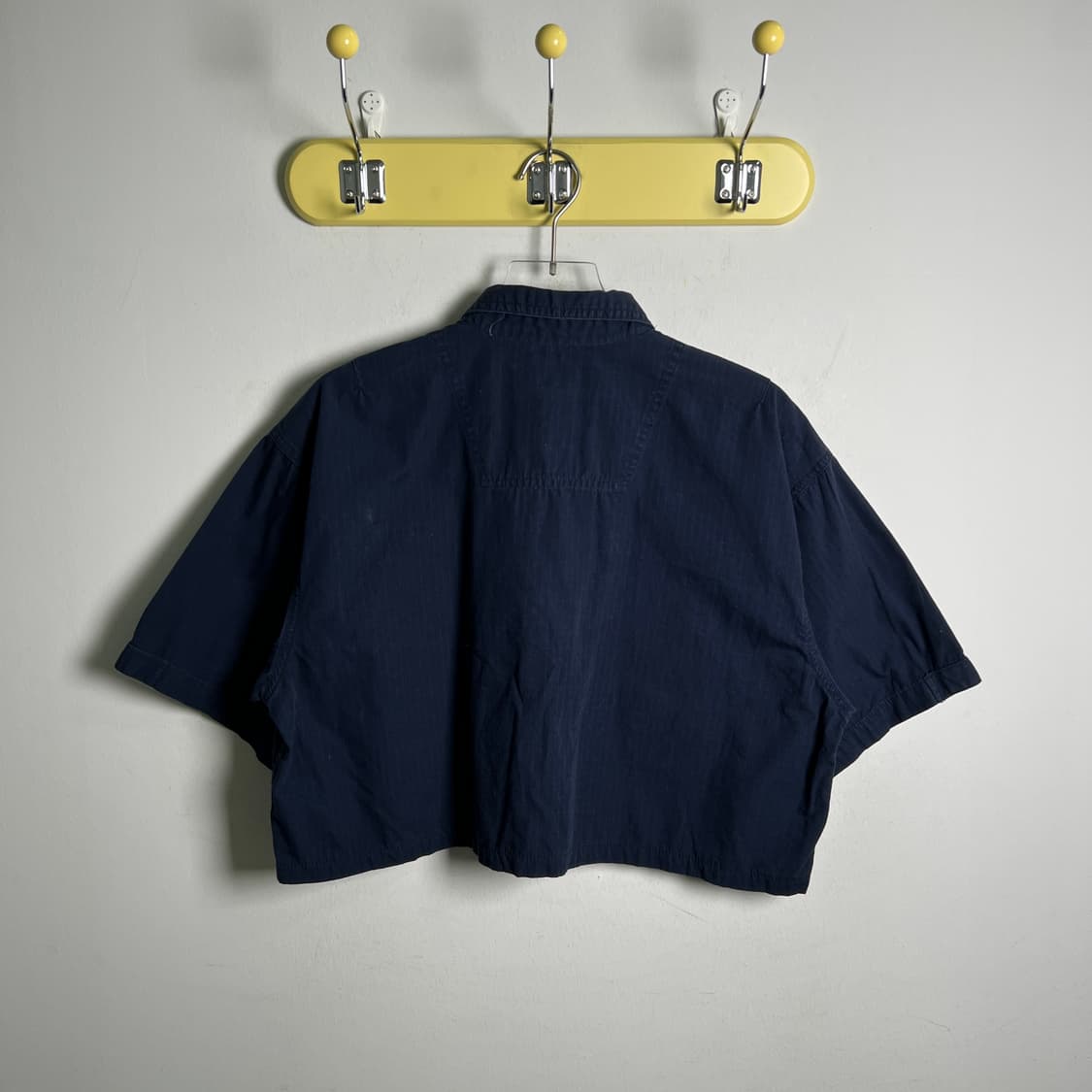 Carhartt 칼하트 네이비 크롭 반팔 워크 셔츠 M 상품이미지2