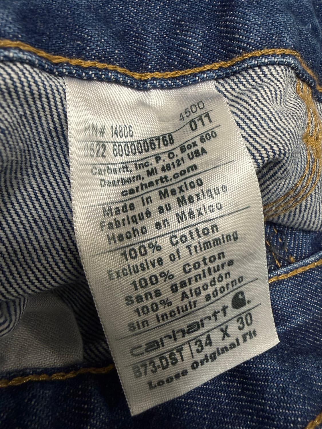 칼하트 더블니 34X30 상품이미지4