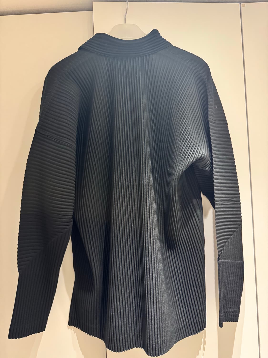 플리츠 플리즈 남자 상의 하프 짚업 긴팔 티셔츠 사이즈 4 상품이미지2