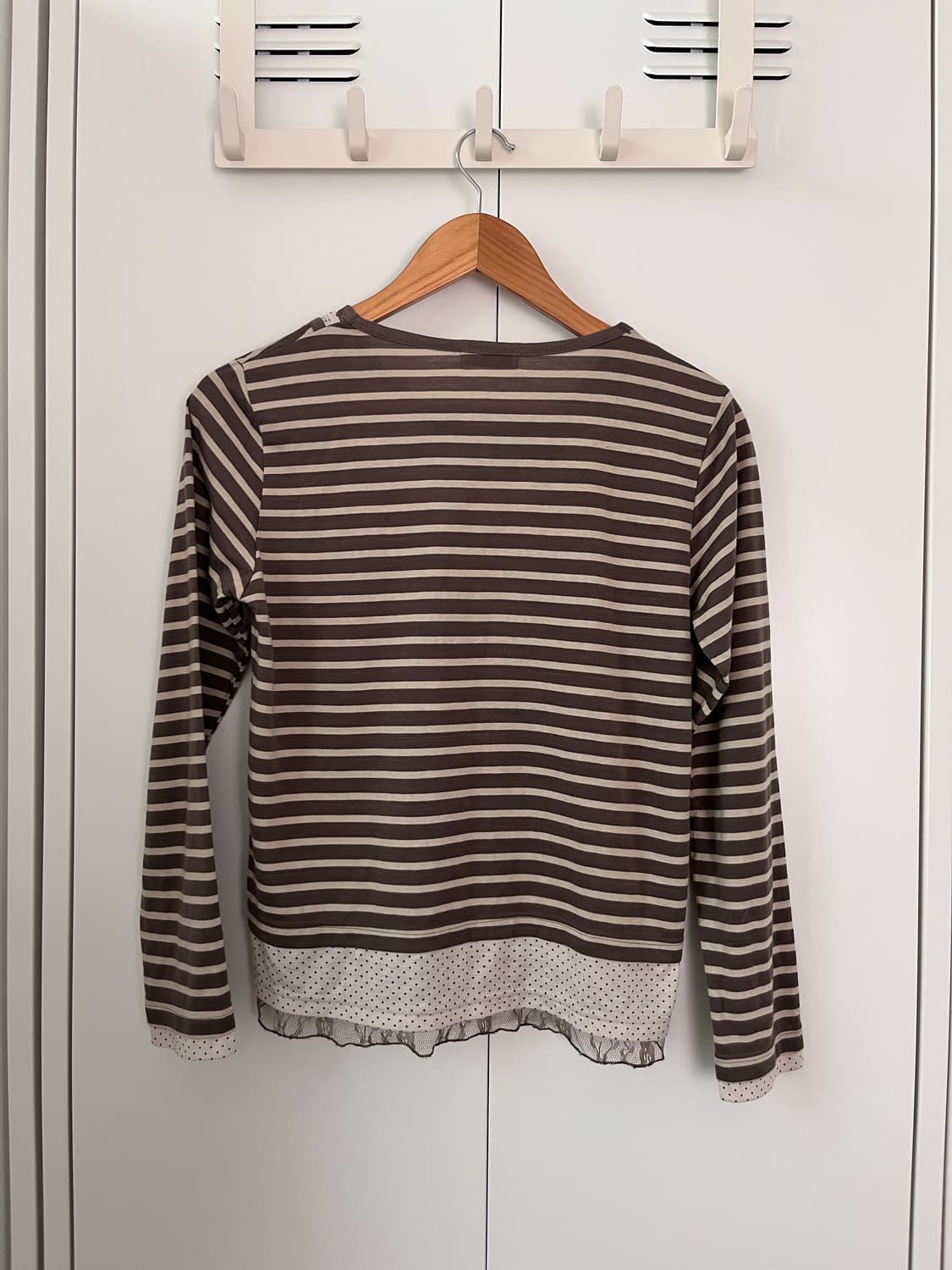 Timothy 도트 스트라이프 레이어드 롱 슬리브 상품이미지7