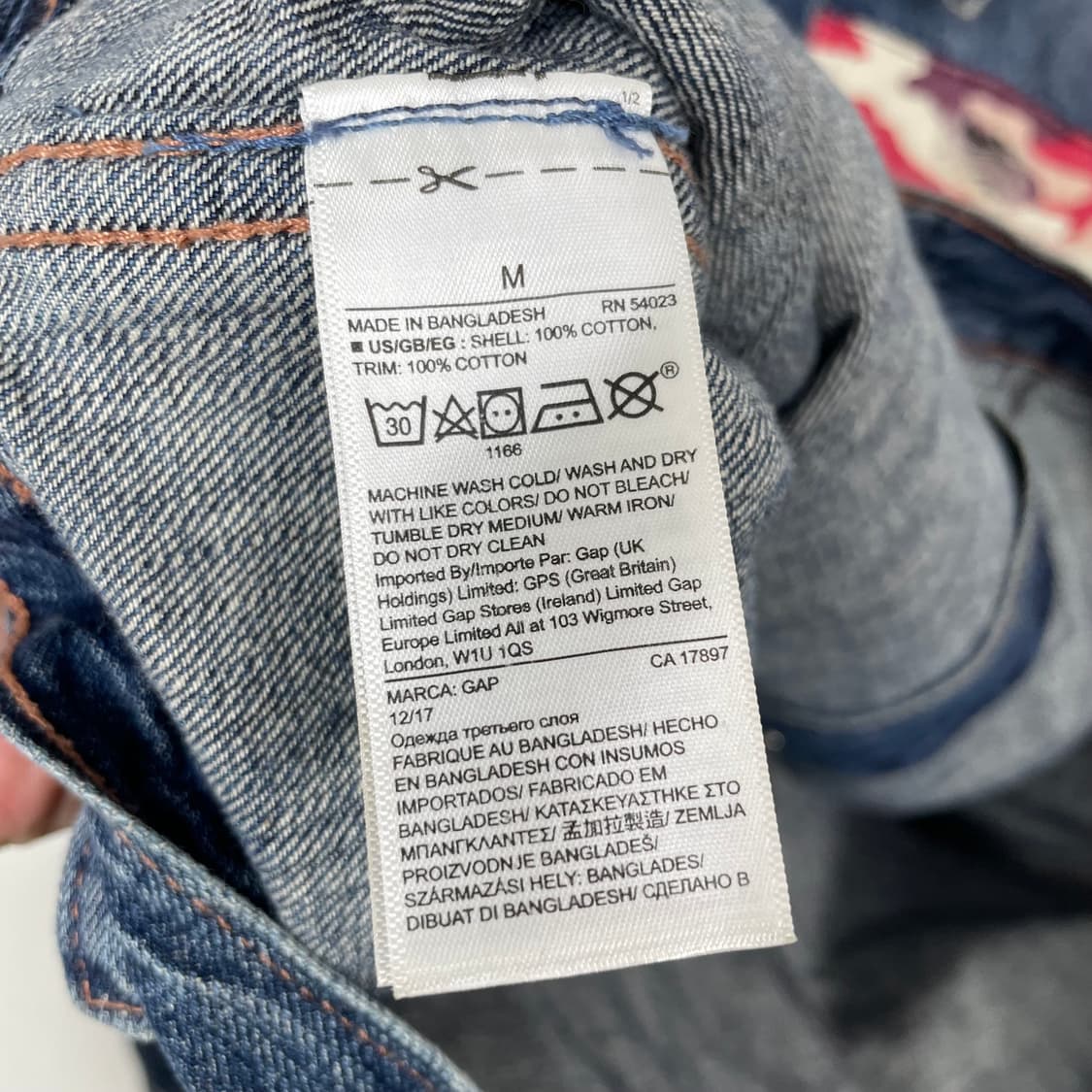GAP 갭 데님 패치워크 자켓 상품이미지5
