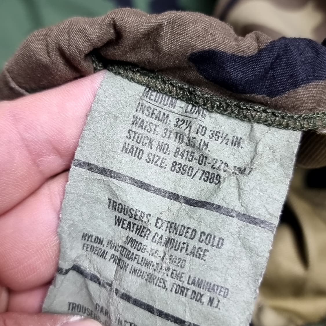 미군 고어택스 우드랜드 바지(free) 상품이미지7