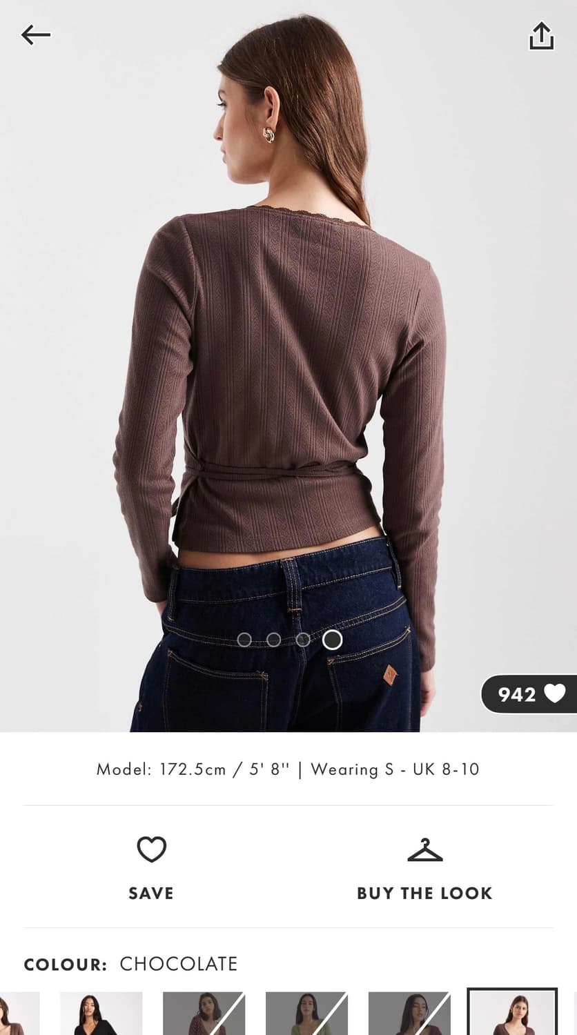 Asos 아소스 miss selfridge 랩 가디건  상품이미지4