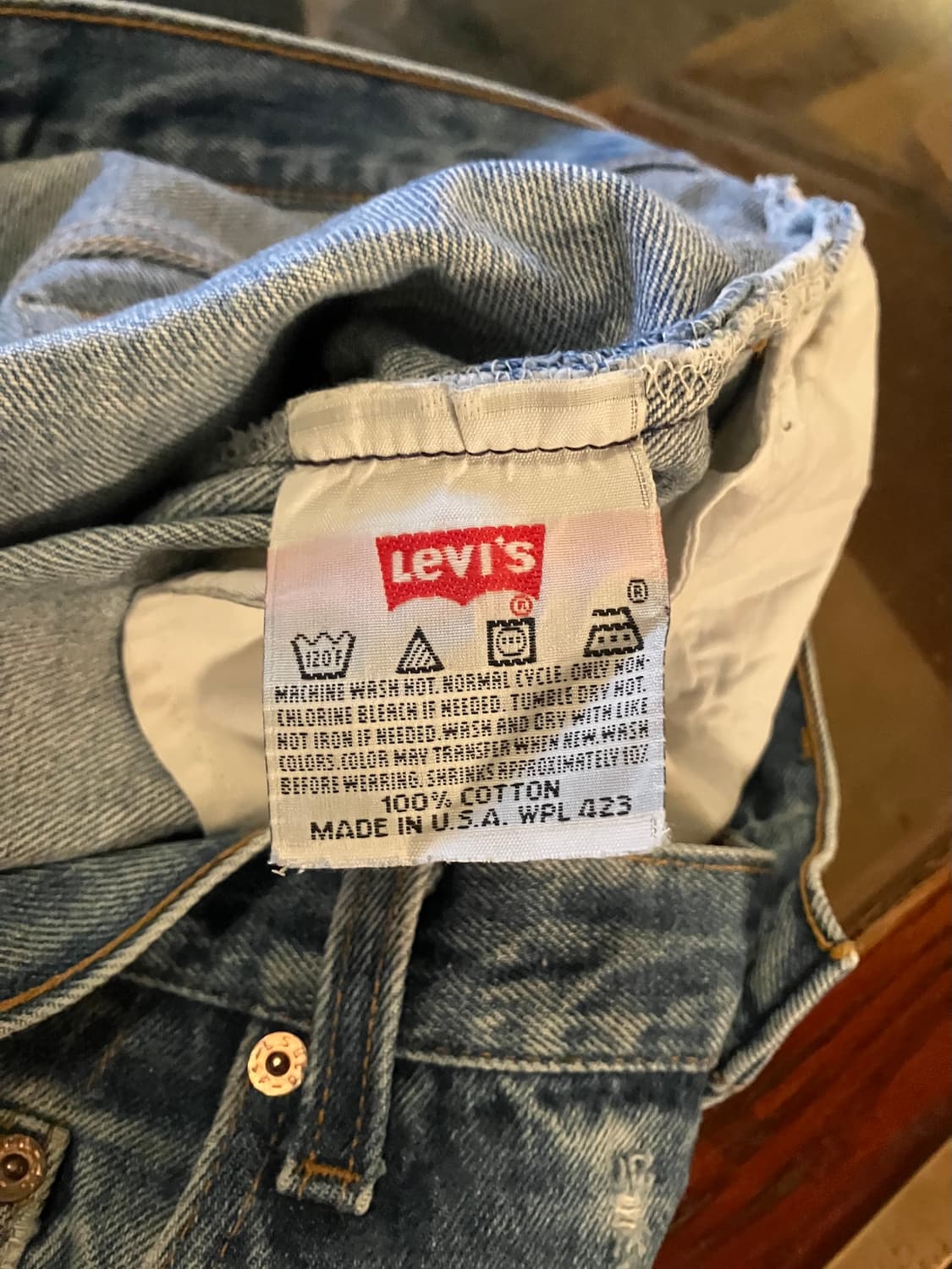 90s USA Levis 501XX 0000 Denim Pants 상품이미지9