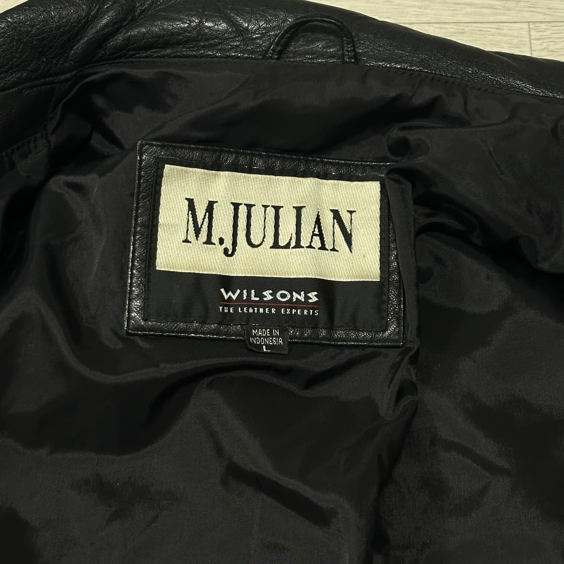 윌슨 리얼 레더 카코트 줄리안 BLACK L 상품이미지10