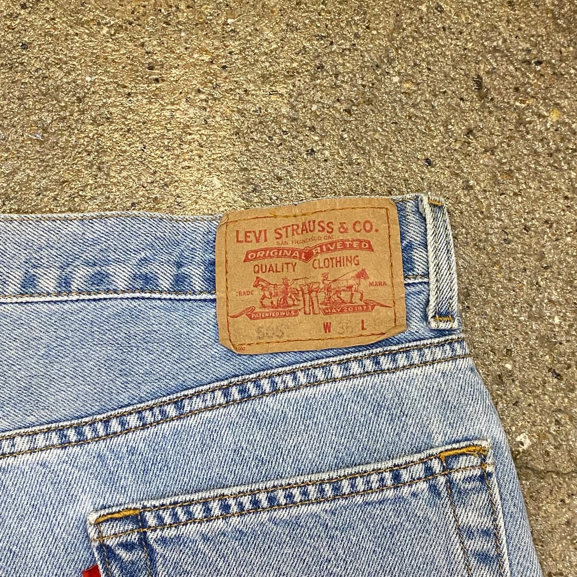 미국 빈티지 리바이스 505 연청바지 36size 상품이미지8