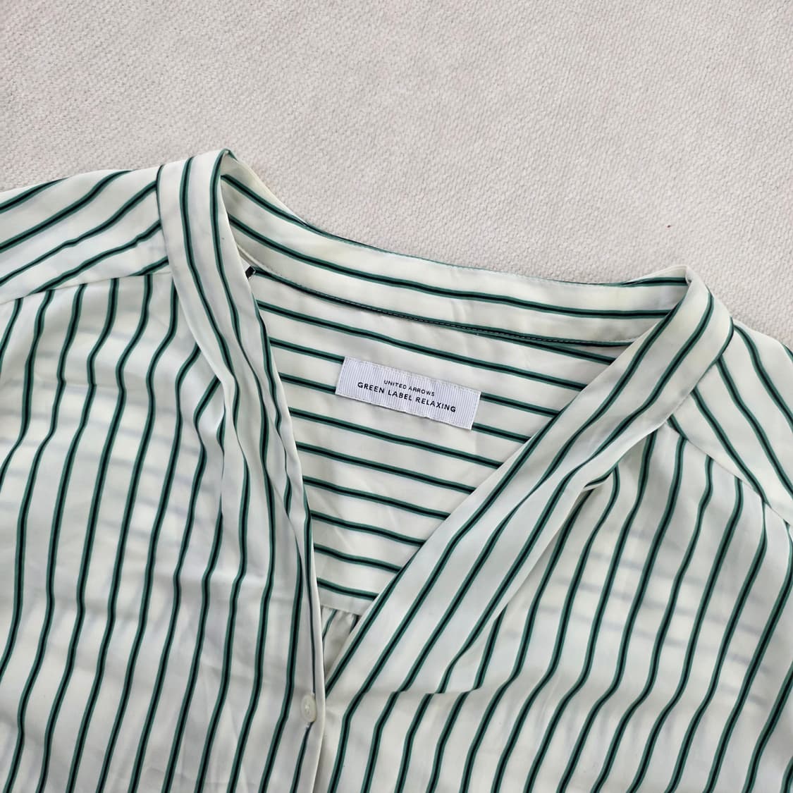 [실측확인] 유나이티드 애로우즈 스트라이프 셔츠 남방 1229J 상품이미지2