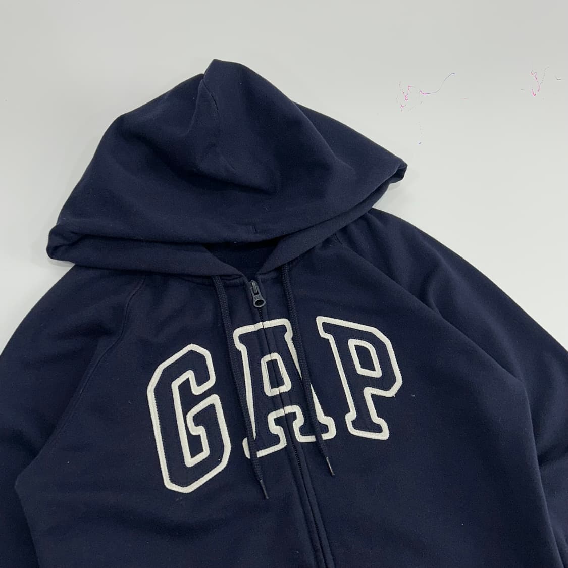 Gap 갭 네이비 로고 네이비 후드집업 상품이미지4