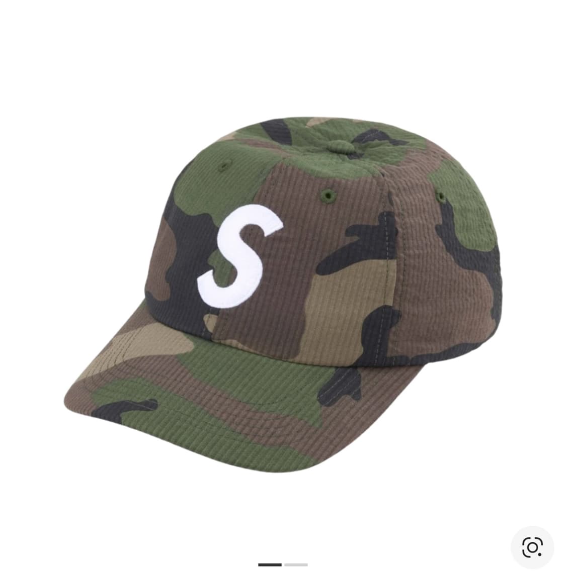 [급매] 슈프림 시어서커 S 로고 카모 볼캡 상품이미지1