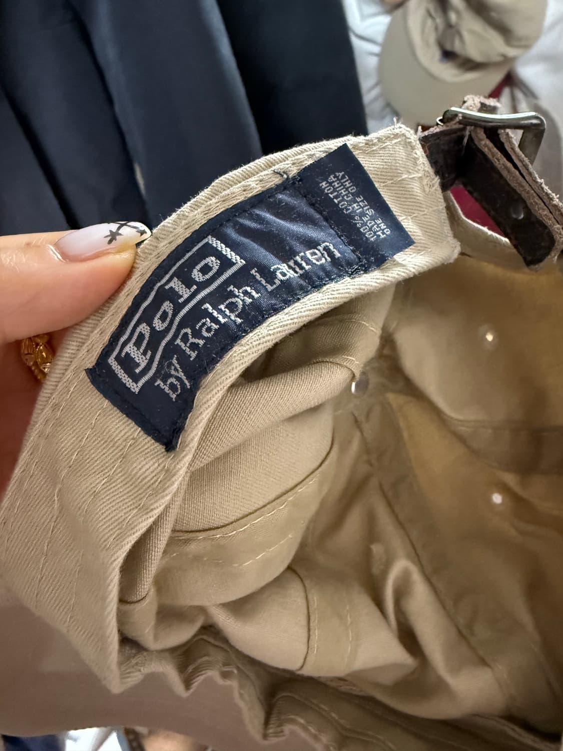 폴로랄프로렌 모자 베이지 상품이미지2