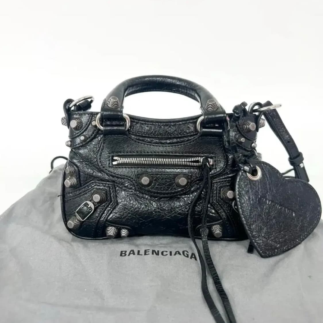 발렌시아가 네오카골 미니 토트백 크로스백 블랙 상품이미지3