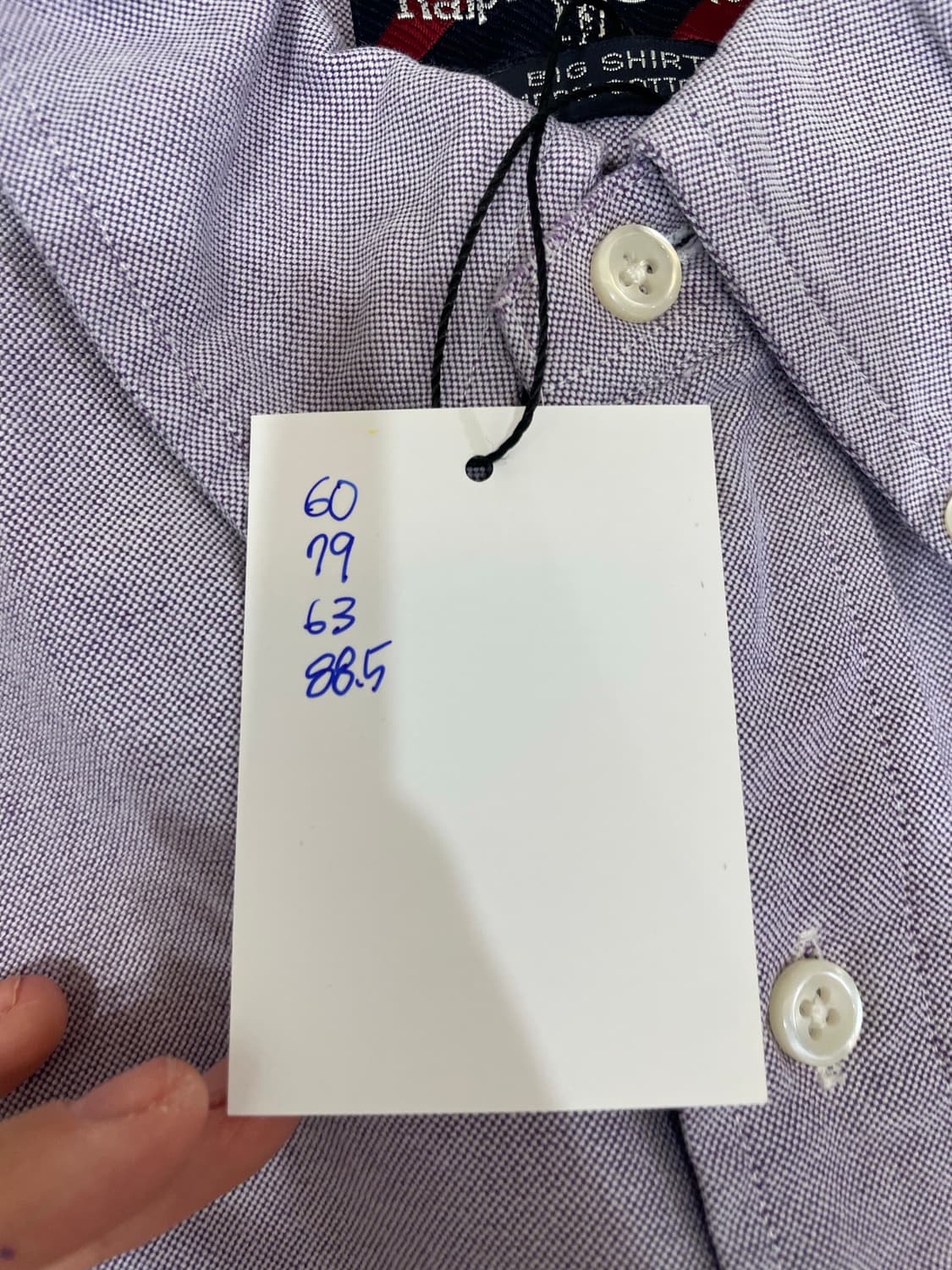 (2XL) 90s POLO 폴로 랄프로렌 빅셔츠 솔리드 셔츠 상품이미지10
