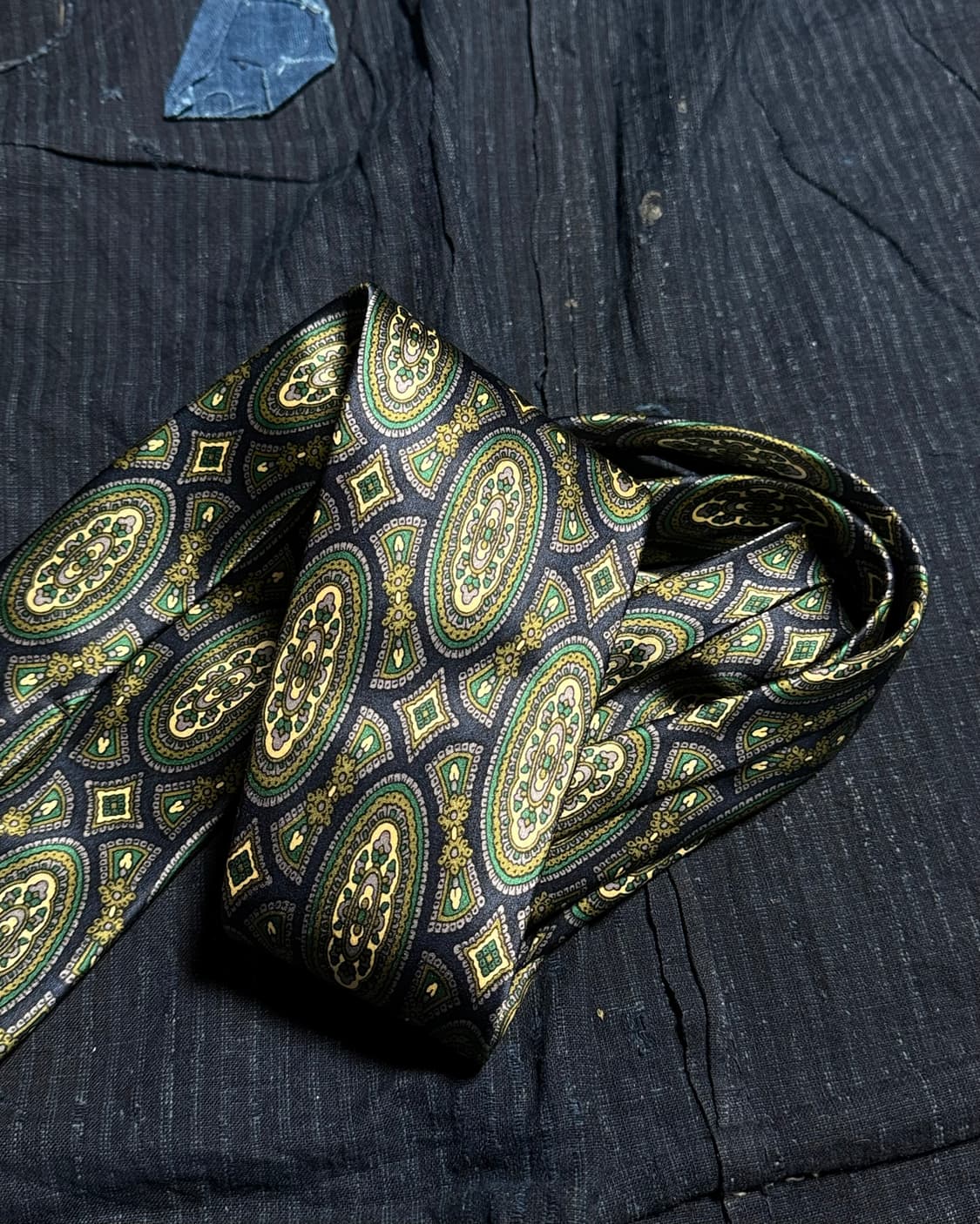 Sinsabang 플라워 패턴 실크 타이 상품이미지4