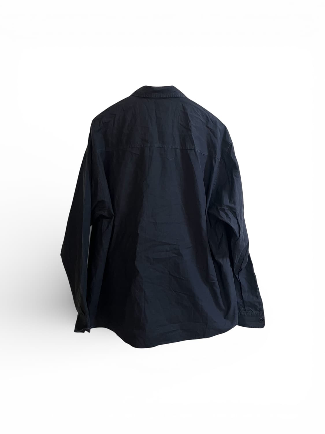 Auralee 오라리 워시드 핀스 트윌 셔츠 네이비 상품이미지3