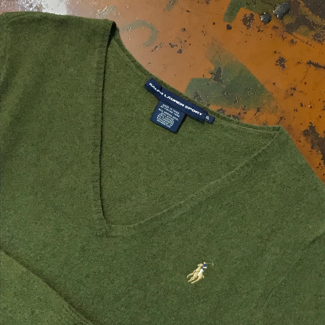 폴로랄프로렌 그린 카키 캐시미어 혼방 니트 여성 55  상품이미지3