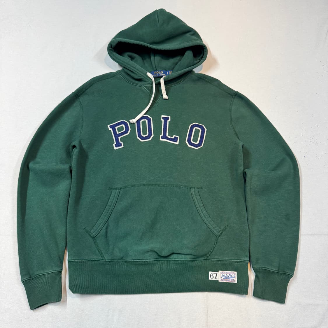 S) 폴로 랄프로렌 스펠로고 후드티 그린 상품이미지1