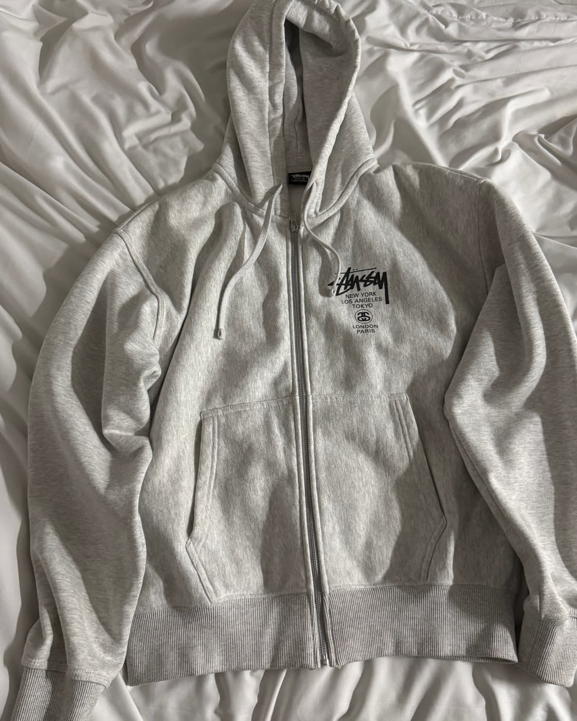 스투시 월드투어 후드집업 애쉬헤더 상품이미지3