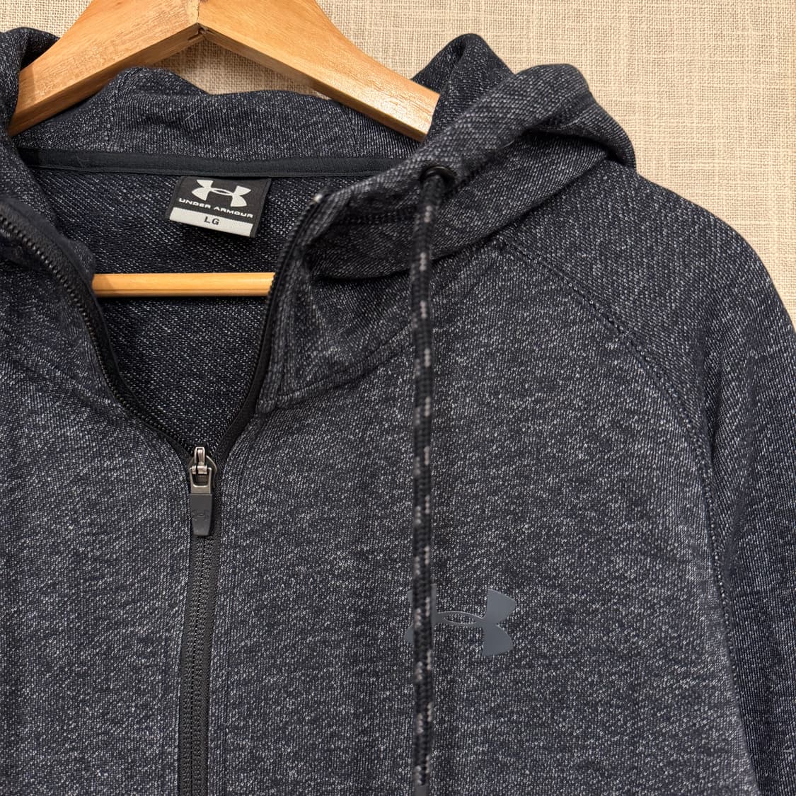 언더아머 풀오버 후드집업 그레이 L (w) 상품이미지2