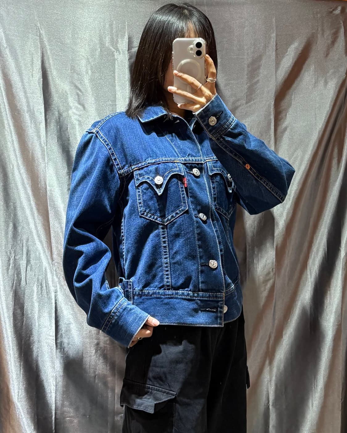 S 리바이스 웨스턴 투포켓 중청 데님자켓 상품이미지1