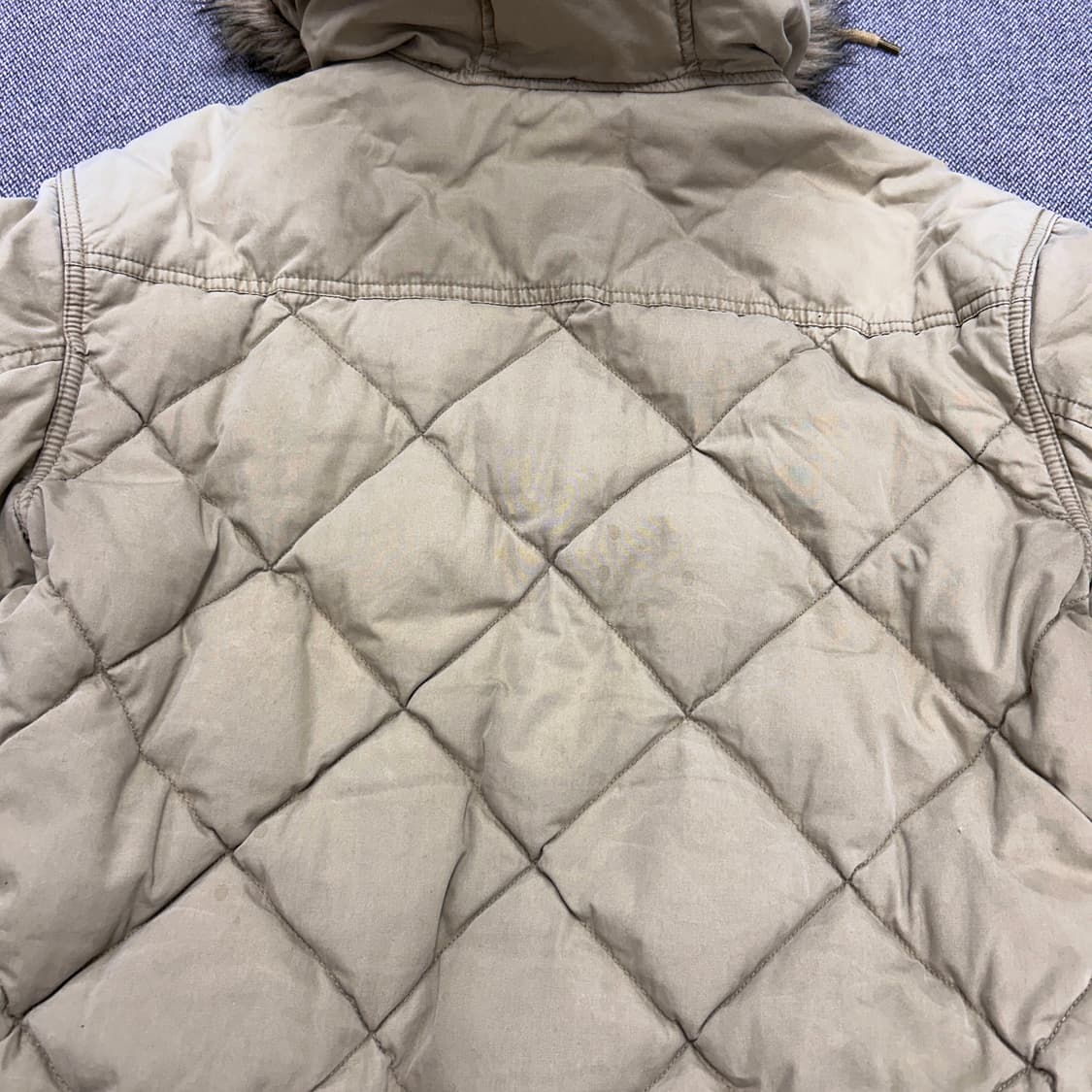 폴로 베이지 푸퍼 봄버 패딩(L) 상품이미지9