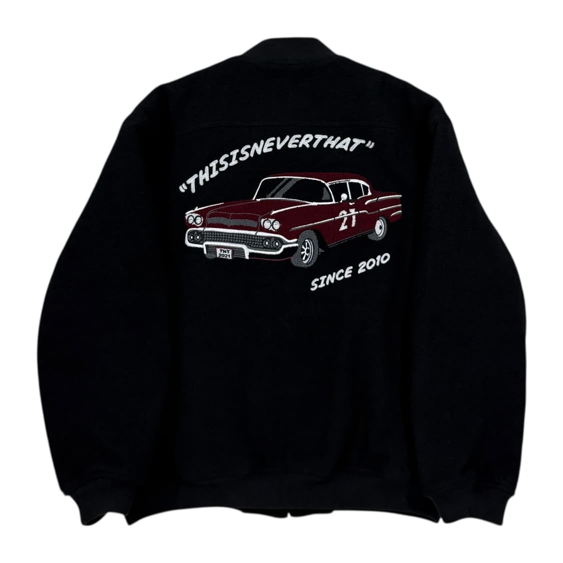 디스이즈네버댓 올드 카 자동차 바시티 야구점퍼 자켓 블랙 L 상품이미지1