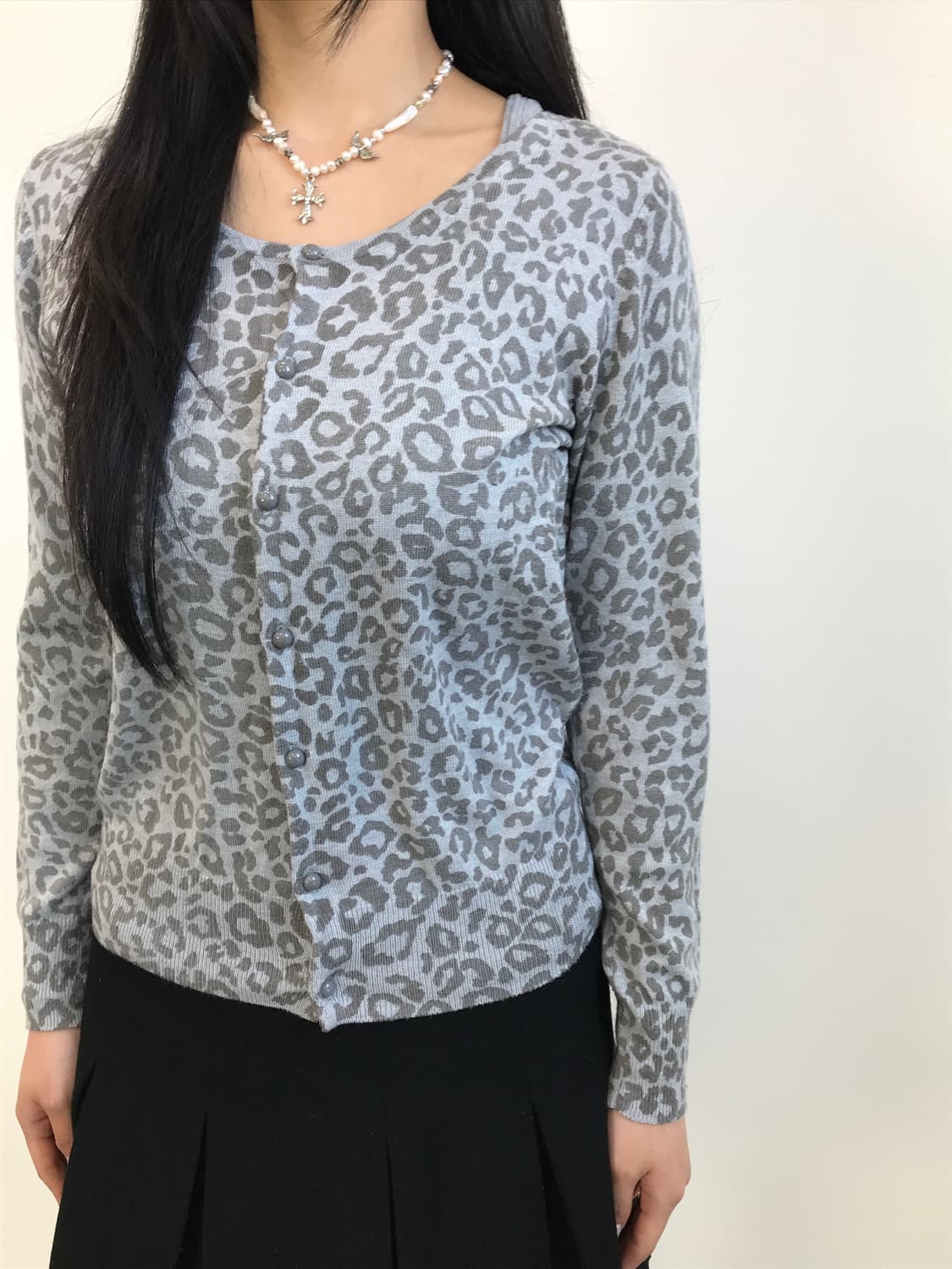 Gaminerie Leopard Pattern Knit Cardigan 상품이미지3