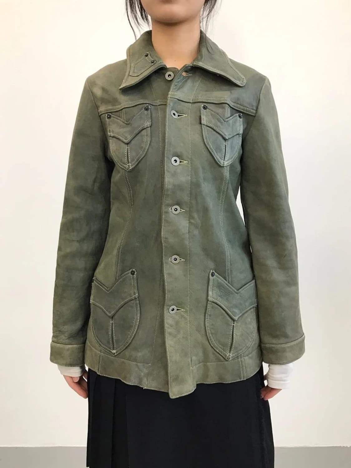 Horsehide Leather Vintage Jacket 상품이미지2