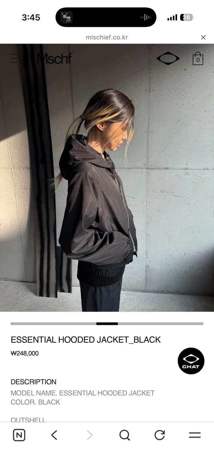 미스치프 후드자켓 m 상품이미지2