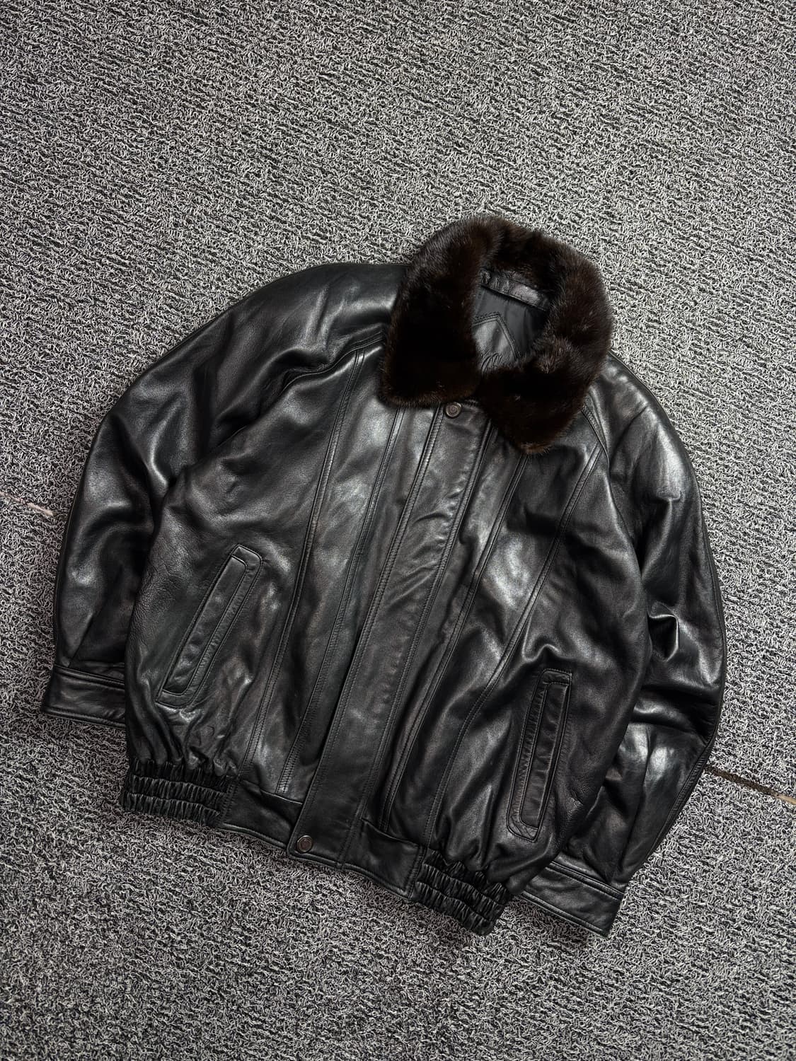 Arpeggio 아카이브 램스킨 무스탕 레더 자켓 2164 상품이미지1