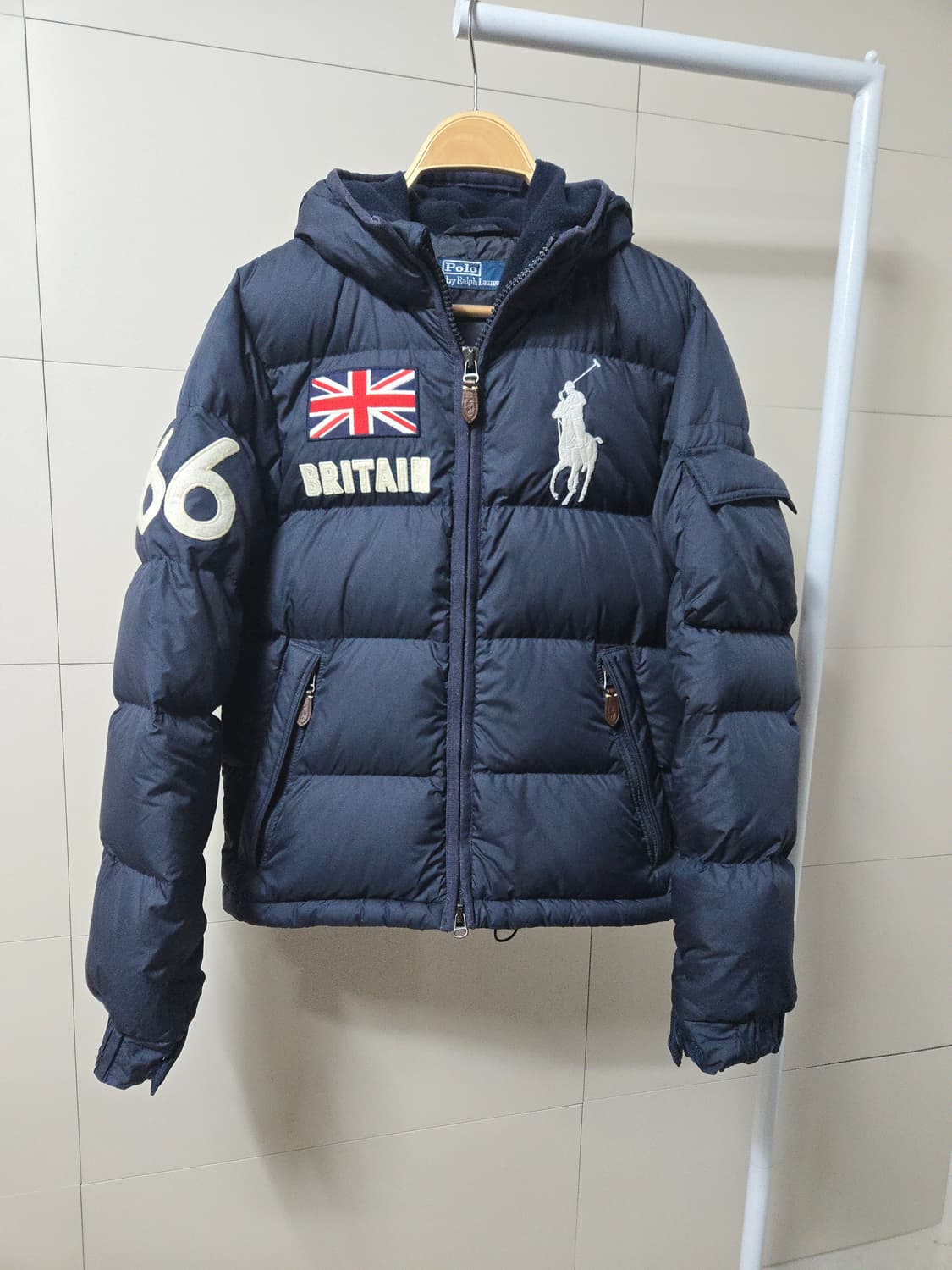 폴로 빅포니 브리테인 후드 다운 패딩 S 55 상품이미지1