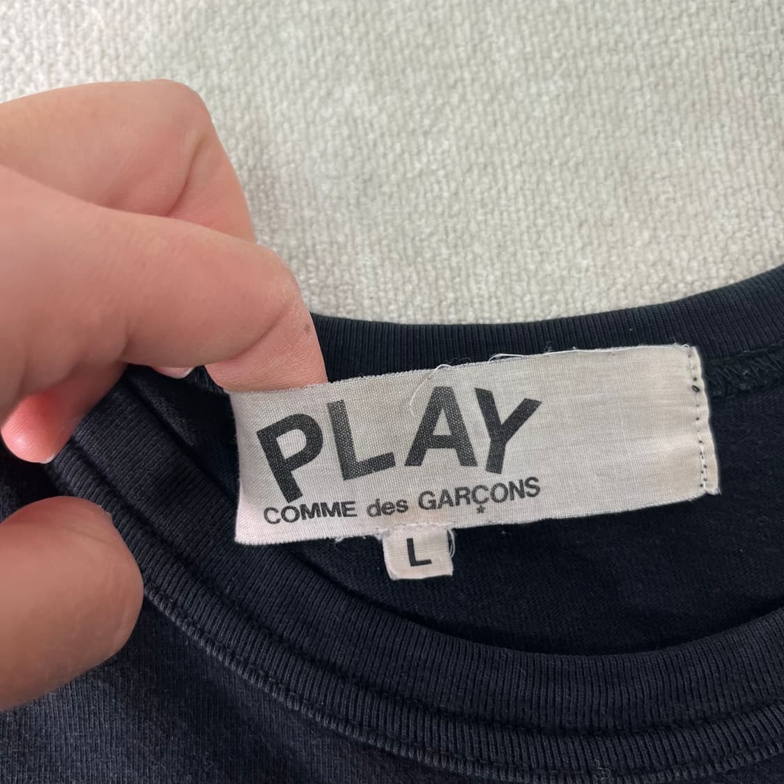 100 꼼데가르송 하트와펜 롱슬리브 티셔츠 상품이미지3