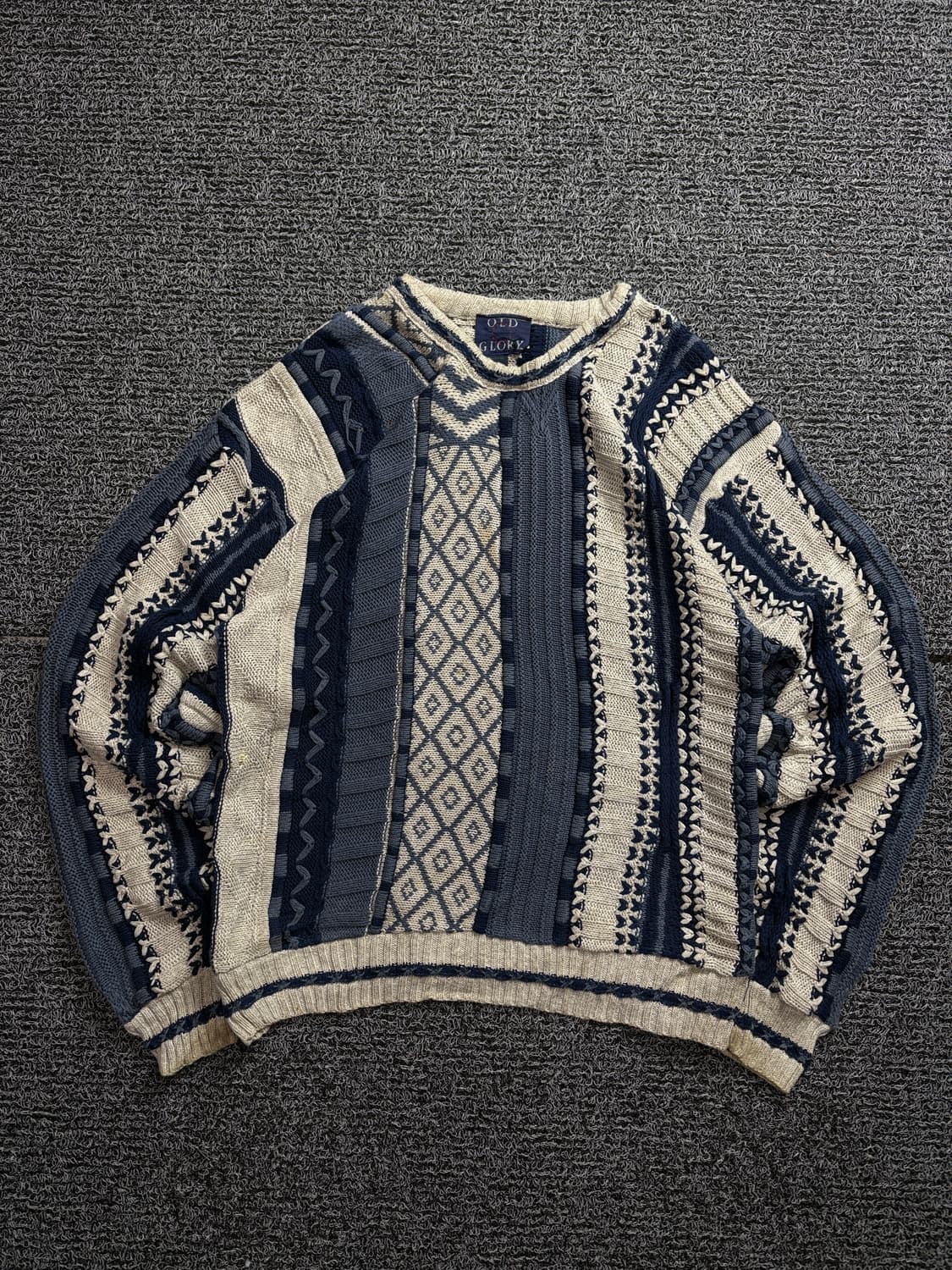 OLD GLORY US 아카이브 케이블 패턴 스웨터 1972 상품이미지2