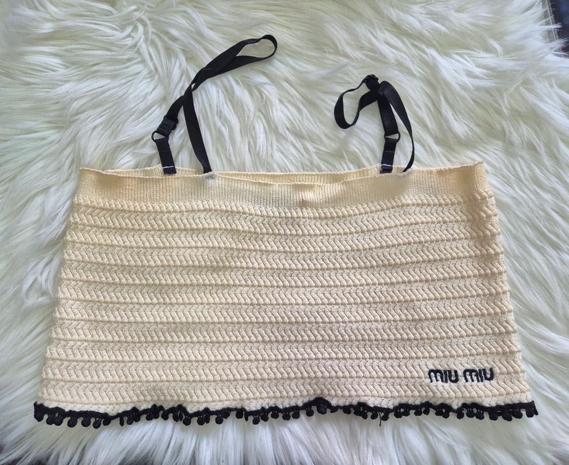 미우미우니트 크롭탑 s 상품이미지1