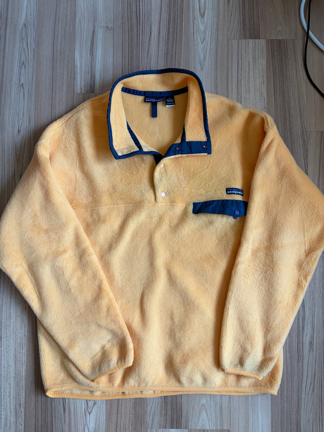 90s 파타고니아 신칠라 눈없는로고 옐로우 xl 상품이미지1