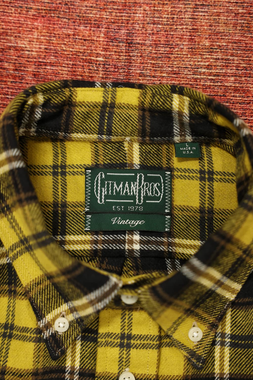 짓먼빈티치 겨울 마드라스 체크셔츠 판매 상품이미지6