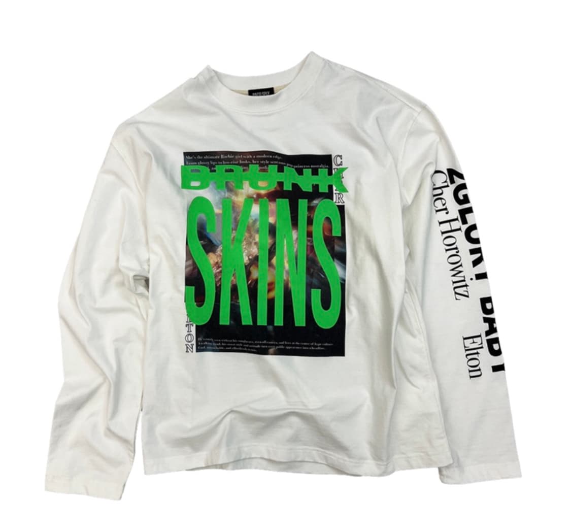 SKINS LONG SLEEVE - WHITE  상품이미지3