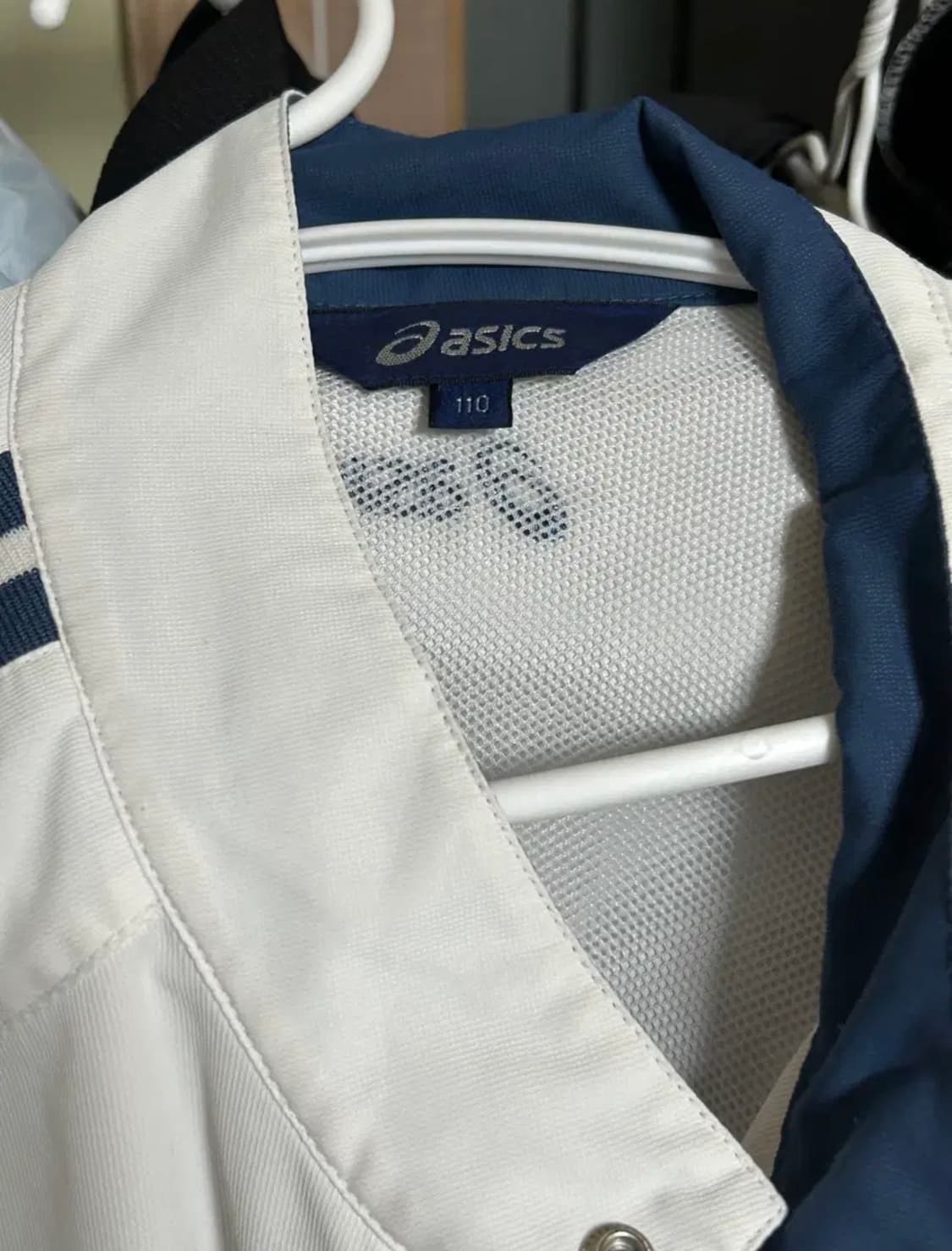 아식스 흰색 트랙탑 져지  상품이미지2