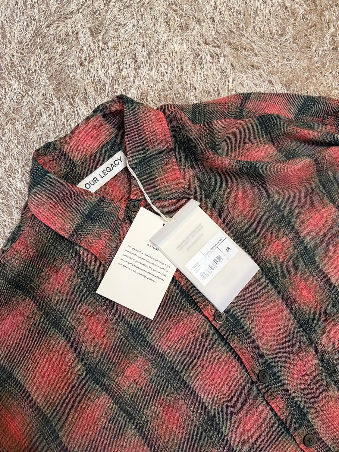 아워레가시 버로우드 빅 럼버체크 셔츠 48 상품이미지2