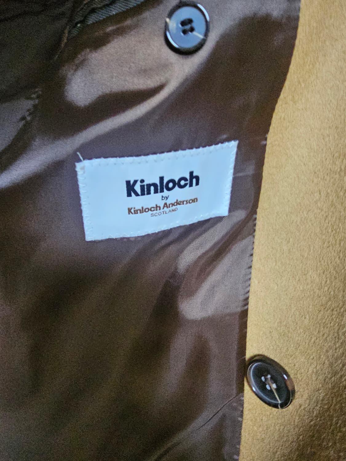 킨록 카멜 더블 코트 상품이미지3