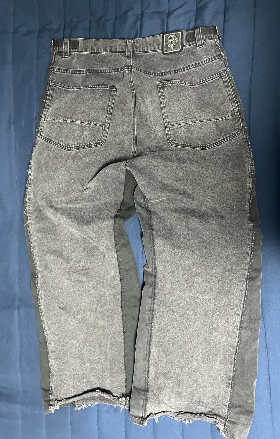 폴리테루 행크 사이드 리빌드 데님 팬츠 블랙 퍼플 4사이즈 상품이미지3