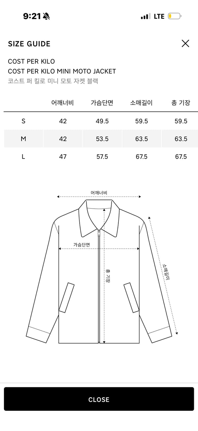 코스트 퍼 킬로 미니 모토 자켓 판매합니다 상품이미지3
