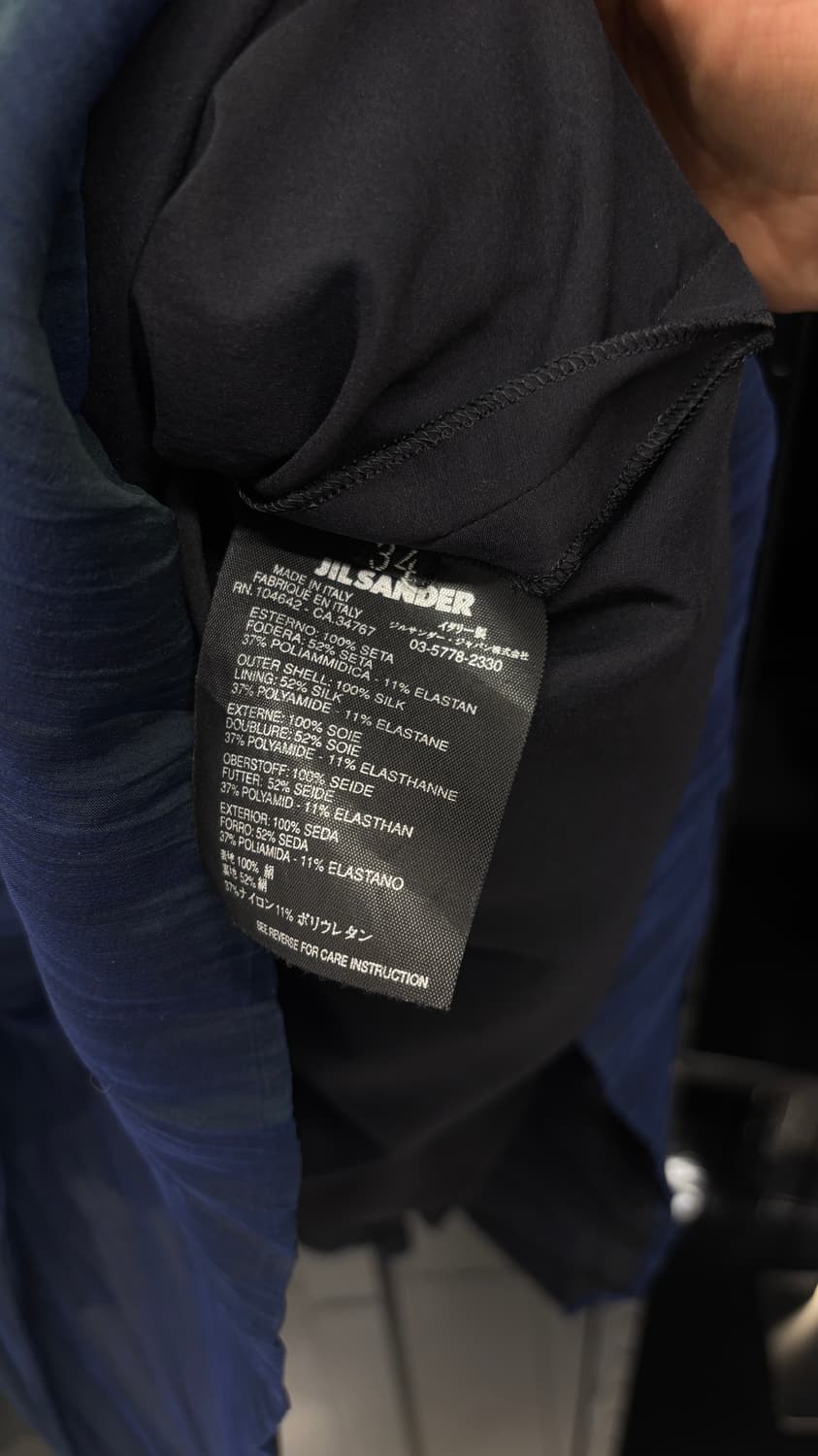 JIL SANDER pleated sheer silk skirt 상품이미지6