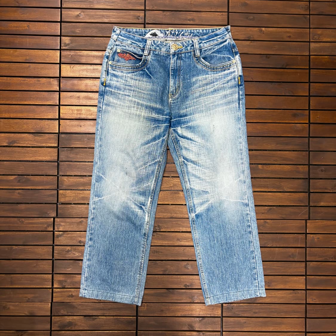 빅트레인 자수 데님 팬츠 (34) 상품이미지4