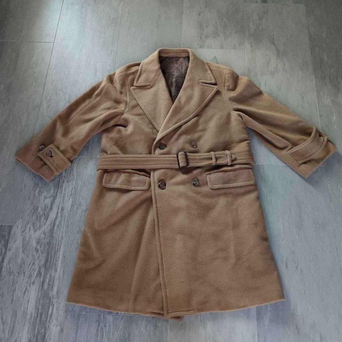 Made in Italy Gianfranco Ferré 카멜 헤어 코트 상품이미지1