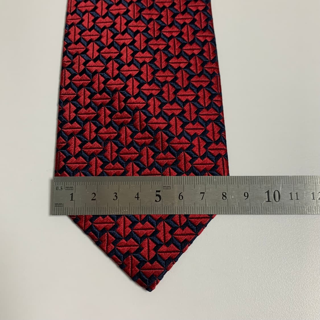 니나리치(NINA RICCI) 명품넥타이 A+등급 레드컬러 8cm 상품이미지9