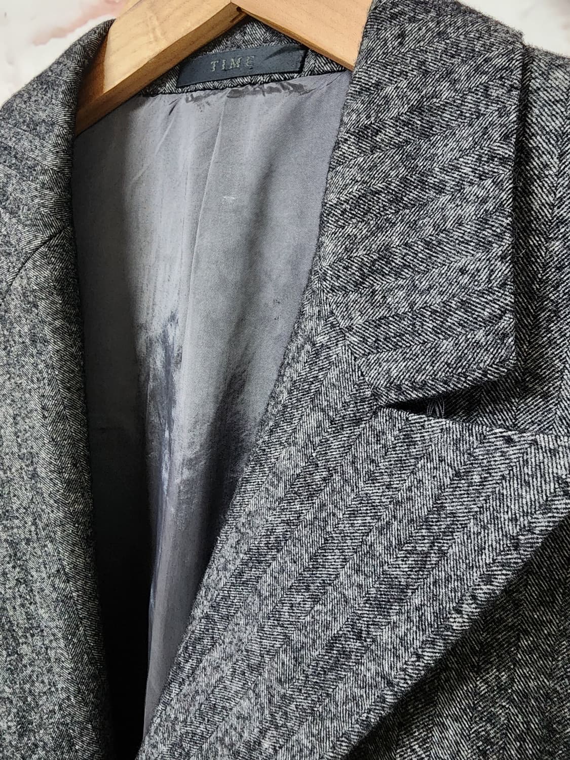 타임 남성 헤링본 자켓 상품이미지4