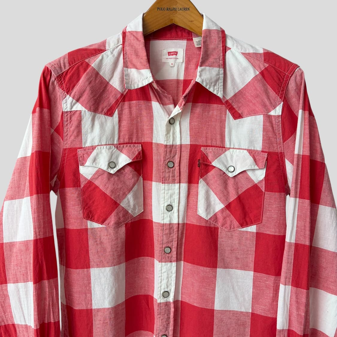 (S)Levis 리바이스 코튼 리넨 웨스턴 셔츠 상품이미지2