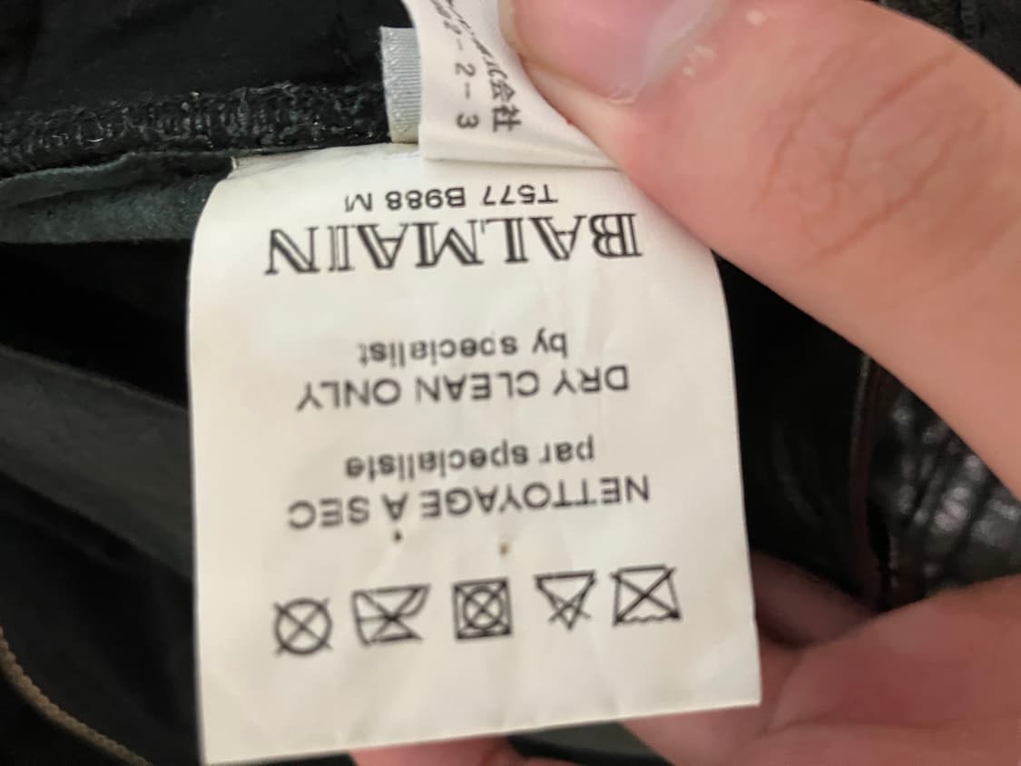 발망 12fw 컬렉션 퀄팅 레더 바이커진 정품 급매 (가죽바지,스키니진) 상품이미지8