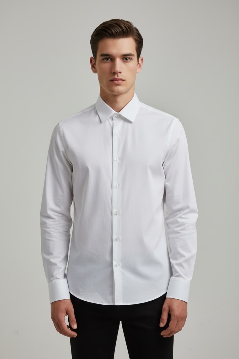 100/ 타임옴므 21SS 화이트 클래식 셔츠 상품이미지2